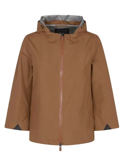 Shop Herno Gore-tex Hood Jacket Clothing In Brown