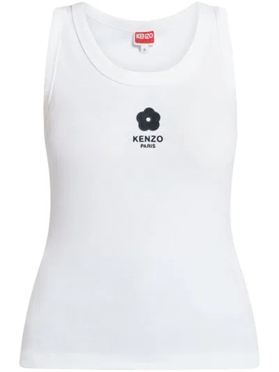 Shop Kenzo Embroidered Tank Top Clothing In White
