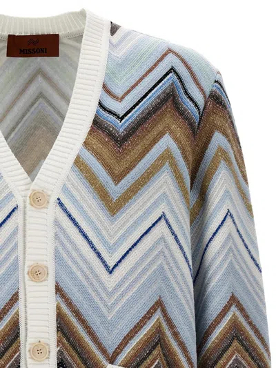 Shop Missoni 'zig Zag' Cardigan In Multicolor