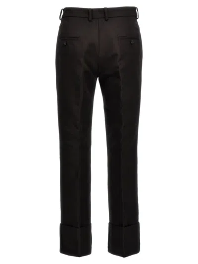 Shop N°21 Maxi Turn-up Trousers In Black