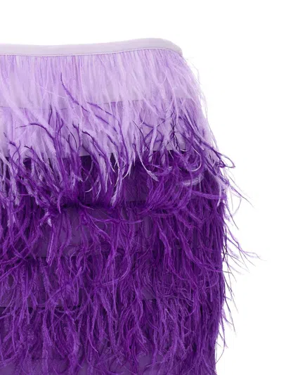 Shop Twinset 'myfo' Mini Skirt In Purple