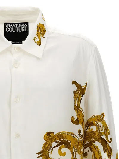 Shop Versace Jeans Couture 'baroque' Shirt In White