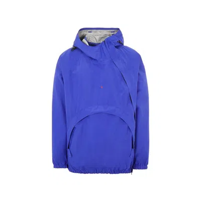 Shop Stone Island Marina 3l Hooded Jacket In Blue