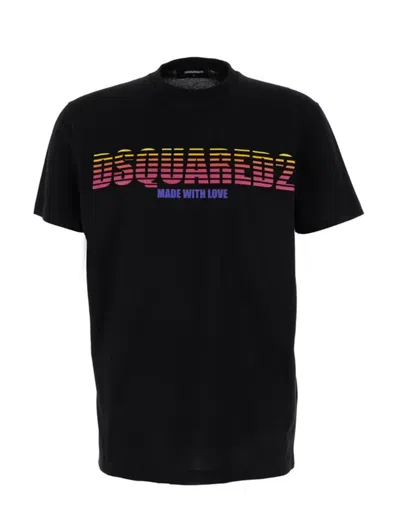 Shop Dsquared2 T-shirts And Polos Black