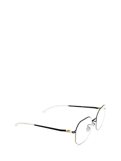 Shop Mykita Eyeglasses In Gold/jet Black