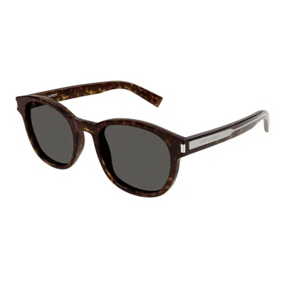 Shop Saint Laurent Eyewear Sunglasses In Havana