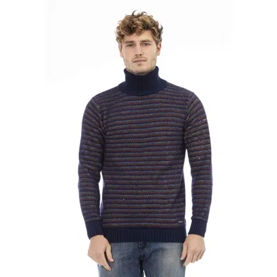 Shop Distretto12 Blue Wool Sweater
