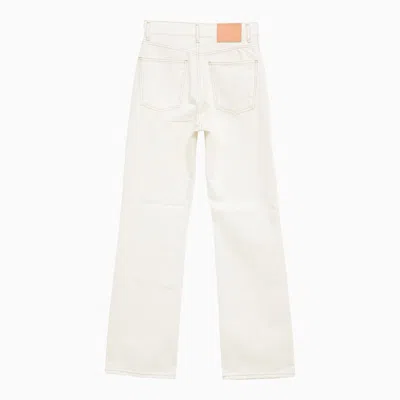 Shop Acne Studios Regular Denim Jeans In White