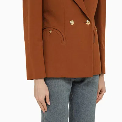 Shop Blazé Milano Amara Rust-coloured And Jacket In Red