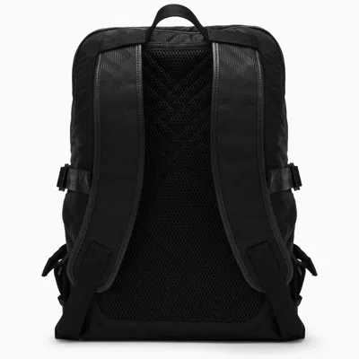Shop Burberry Backpack In Jacquard Check In Black