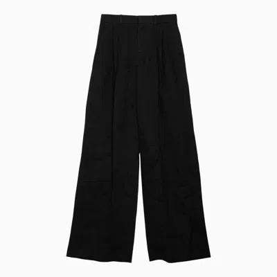 Shop Chloé Wide Trousers In In Black