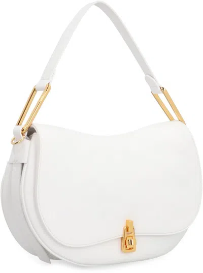 Shop Coccinelle Magie Soft Leather Handbag In White