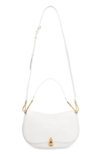 Shop Coccinelle Magie Soft Leather Handbag In White