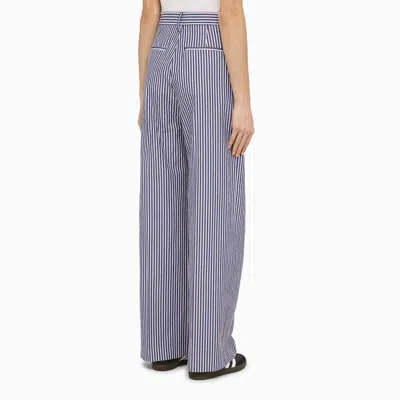 Shop Department 5 Fairmont Striped Wide Trousers In Blue