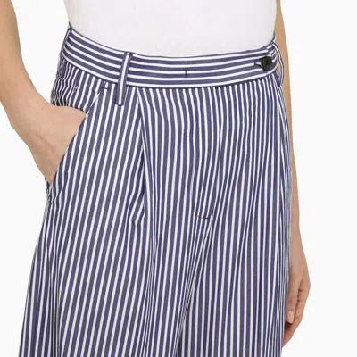 Shop Department 5 Fairmont Striped Wide Trousers In Blue