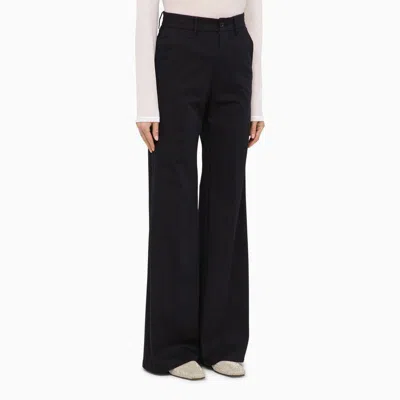Shop Department 5 Misa Navy Wide Trousers In Blue
