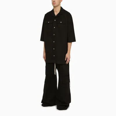 Shop Rick Owens Drkshdw Drkshdw Cargobelas Wide Trousers In Black
