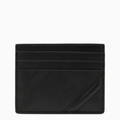 Shop Fendi Shadow Diagonal Card Holder In Black