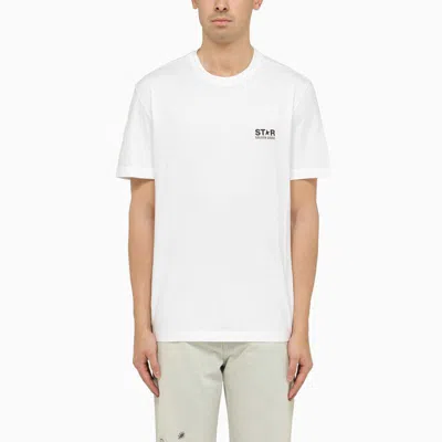 Shop Golden Goose T-shirt With Logo In White