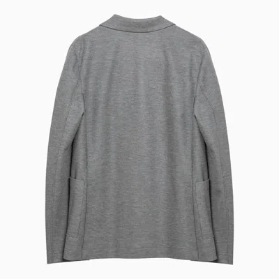Harris Wharf London Single Breasted Cotton Jacket In Grey