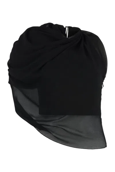 Shop Jacquemus Pablo One-shoulder Top In Black