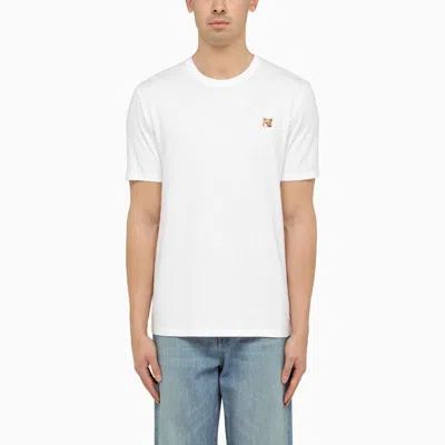Shop Maison Kitsuné T-shirt With Logo Patch In White