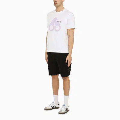 Shop Moose Knuckles T-shirt With Logo Print In White