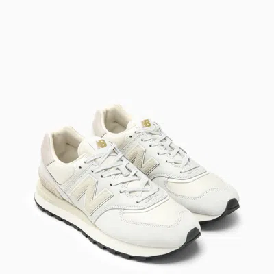 Shop New Balance Low 574 Legacy White/grey Trainer