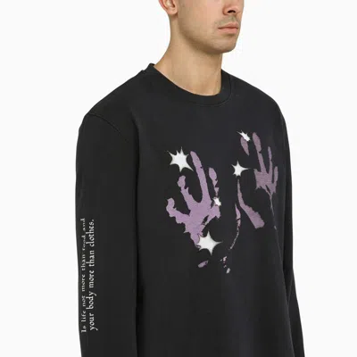 Shop Our Legacy Crewneck Sweatshirt With Print In Purple