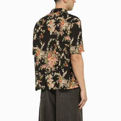 Shop Our Legacy Floral Print Shirt In Metal