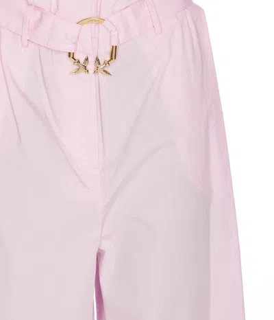 Shop Pinko Trousers In Rosa