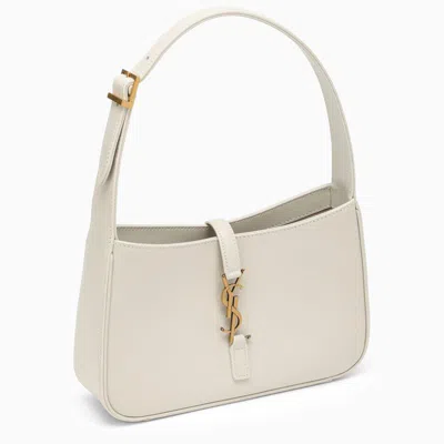 Shop Saint Laurent Cream-coloured Monogram Shoulder Bag In White