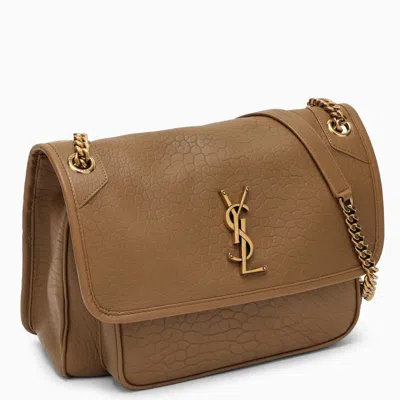 Shop Saint Laurent Niki Medium Beige Bag In Brown