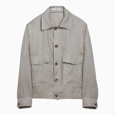 Shop Tagliatore Dove-coloured Jacket In Grey