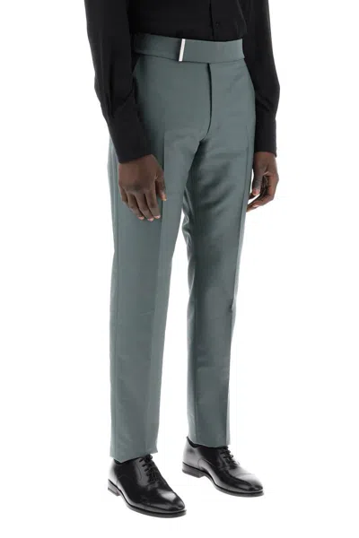 Shop Tom Ford Atticus Tailored Trousers In Mikado In Green