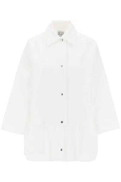 Shop Totême Toteme Organic Cotton Overshirt For In White