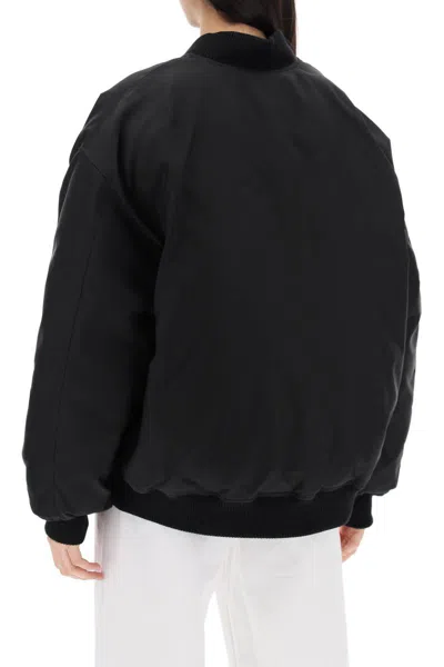 Shop Wardrobe.nyc Reversible Bomber Jacket In Black