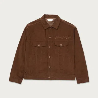 Shop Honor The Gift Men's Trucker Jacket In Brown