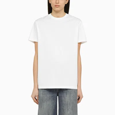 Shop Wardrobe.nyc White Cotton Crew-neck T-shirt