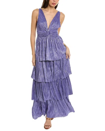 Shop Sabina Musayev Delphina Maxi Dress In Purple