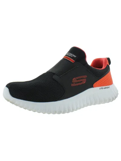 Shop Skechers Depth Charge 2.0 Mens Knit Slip On Running Shoes In Multi
