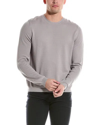 Shop Robert Talbott Holden Cashmere-blend Crewneck Sweater In Grey