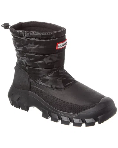Shop Hunter Intrepid Short Reflective Camo Snow Boot In Black
