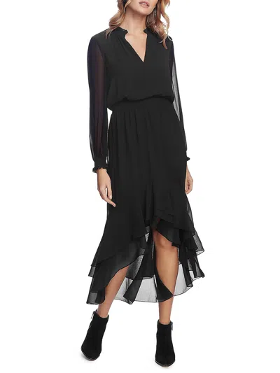 Shop 1.state Womens Hi-low Smocked Maxi Dress In Black