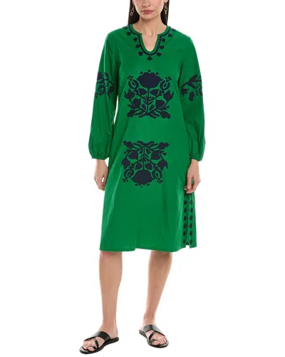 Shop Frances Valentine Kris Midi Dress In Green