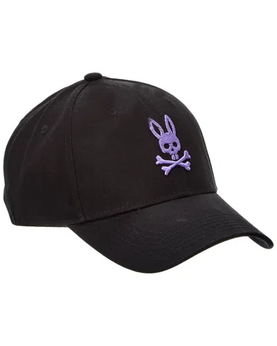 Shop Psycho Bunny Chicago Embroidered Baseball Cap In Black