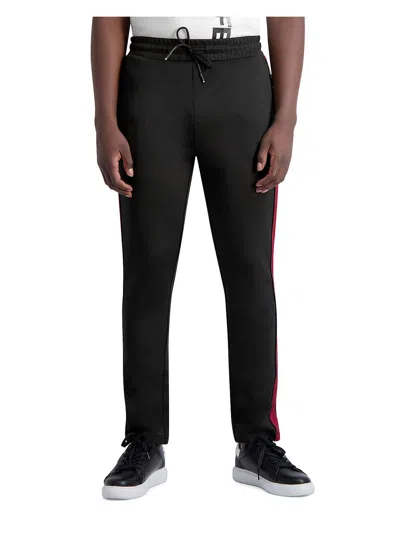 Shop Karl Lagerfeld Mens Relaxed Workout Track Pants In Multi