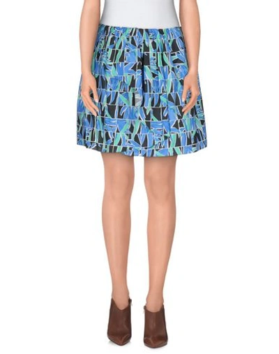 Shop Kenzo Mini Skirt In Azure