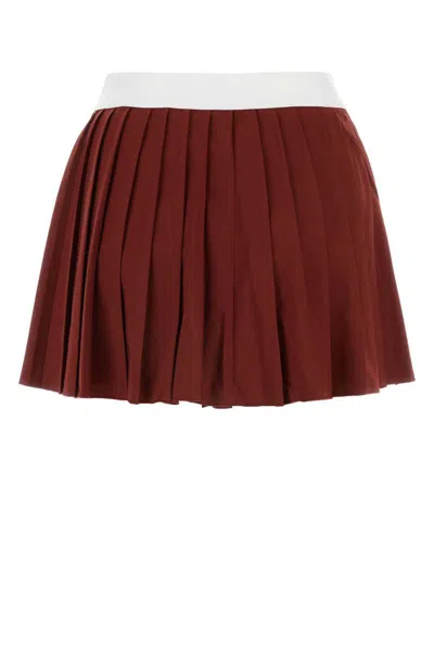 Shop Sporty And Rich Sporty & Rich Skirts In Red