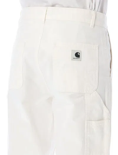 Shop Carhartt Wip Pierce Pant Straight In Off White